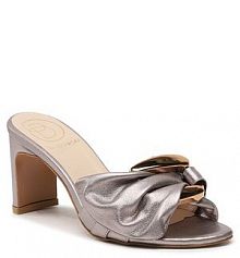 Klapki na słupku Baldowski fioletowe 