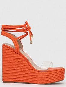 Sandały na koturnie ALDO  pomarańczowe 13542806.DEVONTERIEL
