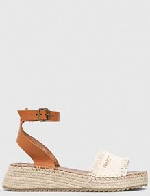 Espadryle Pepe Jeans  beżowe damskie PLS90592
