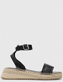 Espadryle Pepe Jeans  czarne damskie PLS90591