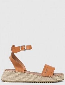 Espadryle Pepe Jeans  brązowe damskie PLS90591