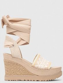 Sandały na koturnie Ugg  beżowe 1136780.DRI