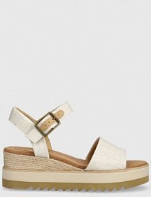 Sandały na koturnie TOMS  beżowe 10017908