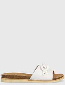 Klapki mustang  białe damskie 1392708.203