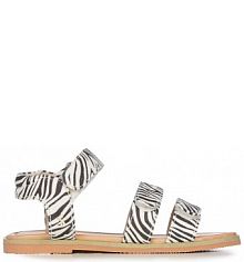 Sandały EMU Australia  czarne dziecięce K12846.Steph.Zebra