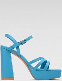 Sandały na słupku Jenny Fairy niebieskie CLEO WSS20925-02