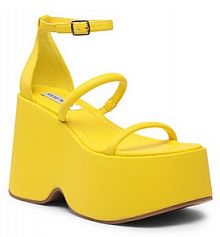 Sandały na koturnie Steve Madden żółte 