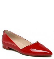 Baleriny HÖGL czerwone damskie 