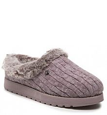 Kapcie Skechers fioletowe damskie 