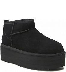 Botki na koturnie Ugg czarne 