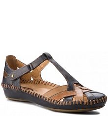 Sandały na szpilce Pikolinos granatowe 