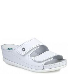 Klapki eleganckie Dr. Brinkmann białe damskie 