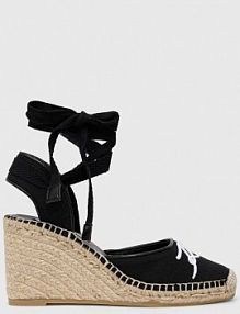 Sandały na koturnie Karl Lagerfeld  czarne KL32223.900