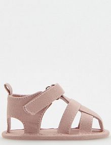Bawełniane sandały Reserved brudny/róż dziecięce 6649U-39X
