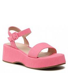 Sandały na koturnie DeeZee różowe 