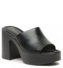 Klapki na słupku DeeZee czarne 