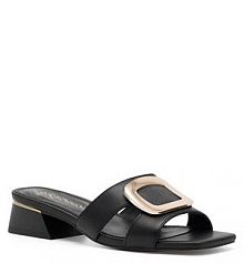 Klapki na słupku Sergio Bardi czarne 