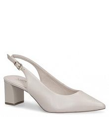 Sandały na szpilce Caprice białe 