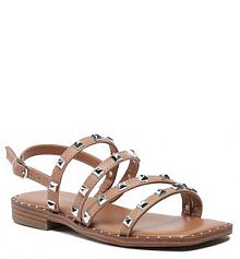 Sandały Steve Madden brązowe dziecięce 