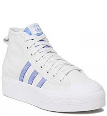 Półbuty sznurowane adidas białe damskie 