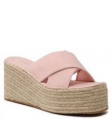 Klapki espadryle DeeZee różowe damskie 