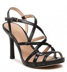 Sandały na szpilce Unisa czarne 