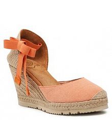 Sandały na koturnie Unisa pomarańczowe 