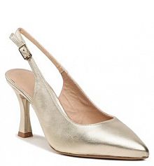 Sandały na szpilce Unisa złote 