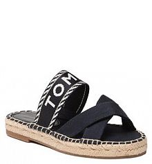 Klapki espadryle Tommy Hilfiger granatowe damskie 