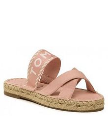 Klapki espadryle Tommy Hilfiger różowe damskie 