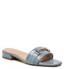 Klapki na słupku Sergio Bardi niebieskie 