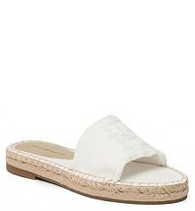 Klapki espadryle Tommy Hilfiger écru damskie 