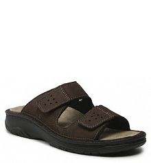 Klapki Berkemann brązowe męskie 