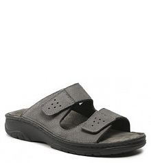 Klapki Berkemann szare męskie 