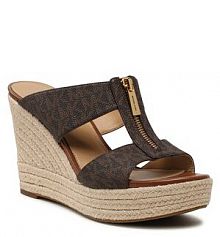 Klapki espadryle MICHAEL Michael Kors brązowe damskie 