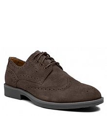 Półbuty sznurowane Gino Rossi brązowe męskie 