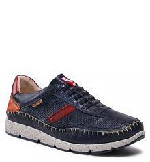 Półbuty sznurowane Pikolinos niebieskie męskie 