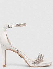 Sandały na szpilce Buffalo  białe 1291420.WHT