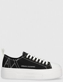 Tenisówki Armani Exchange  czarne damskie XDX115.XV695.S526