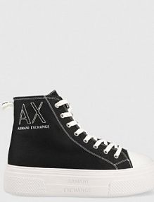 Trampki wysokie Armani Exchange  czarne damskie XDZ026.XV695.S526