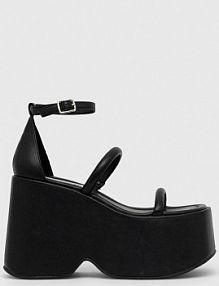 Sandały na koturnie Steve Madden  czarne SM11002403.001