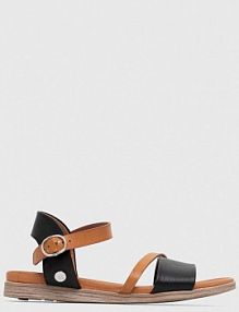 Sandały mustang  czarne damskie 1424807.9