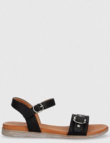 Sandały mustang  czarne damskie 1424809.9