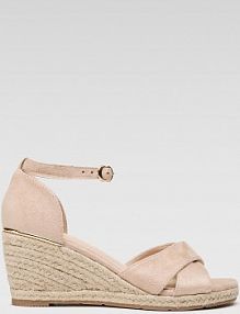 Sandały na koturnie Jenny Fairy beżowe EVIE WSS20802-01