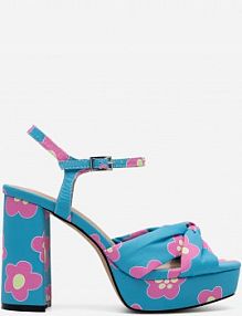 Sandały na słupku Jenny Fairy niebieskie DAISY LS5962-01