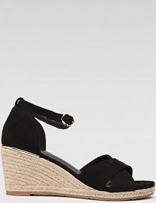 Sandały na koturnie Jenny Fairy czarne EVIE WSS20802-01