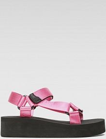 Sandały na koturnie Jenny Fairy różowe AVALLON WSS20446-01