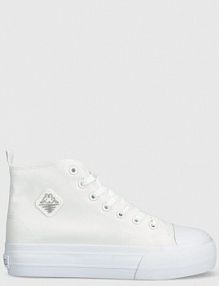 Trampki wysokie Kappa  białe damskie 243208OC