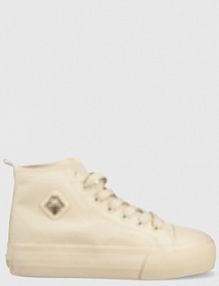 Trampki wysokie Kappa  beżowe damskie 243208OC