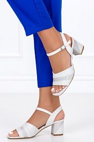 Sandały na słupku Sergio Leone szare